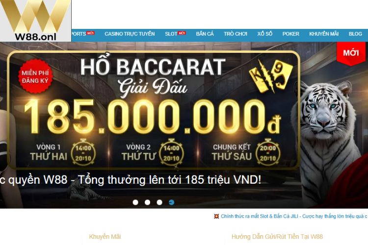 Giới thiệu trang game W88