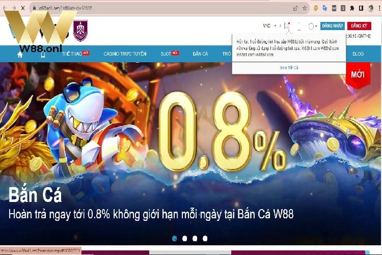 Giới thiệu trò chơi bắn cá thần rồng W88 